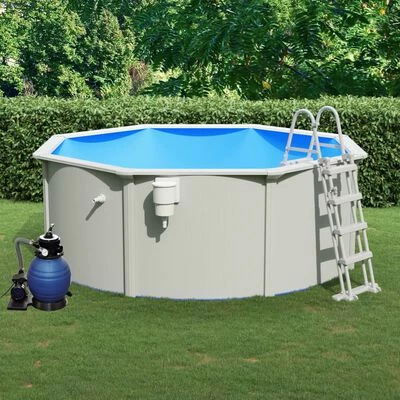 VidaXL Piscine avec pompe filtrante à sable et échelle 360x120 cm 2 VidaXL Piscine avec pompe filtrante à sable et échelle 360x120 cm – Image 2