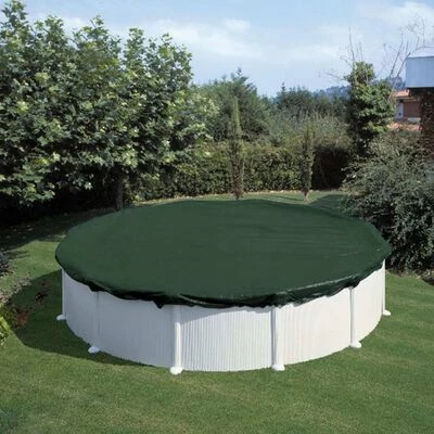 Summer Fun Couverture de piscine d'hiver Ronde 300 cm PVC Vert 2 Summer Fun Couverture de piscine d'hiver Ronde 300 cm PVC Vert – Image 2