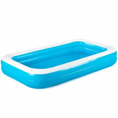 Bestway Piscine rectangulaire 305x183x46 cm Bleu 1 Bestway Piscine rectangulaire 305x183x46 cm Bleu