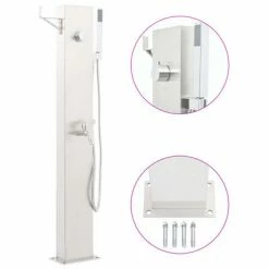 Piscine & spa Soldes Boutique 17 VidaXL Robinet de douche de jardin 110 cm Acier inoxydable