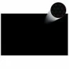 VidaXL Film solaire de piscine PE rectangulaire flottant 8x5 m Noir