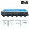 Intex Ensemble de piscine Ultra XTR Frame Rectangulaire 732x366x132 cm
