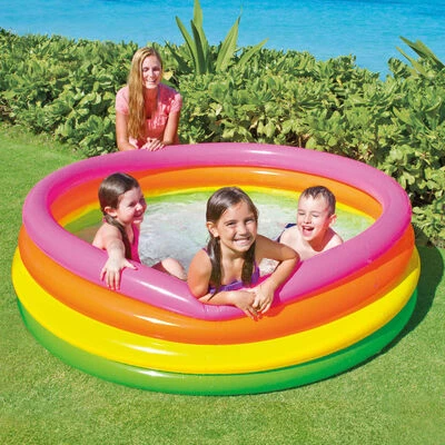 Intex Piscine gonflable Sunset 4 anneaux 168x46 cm 2 Intex Piscine gonflable Sunset 4 anneaux 168x46 cm – Image 2