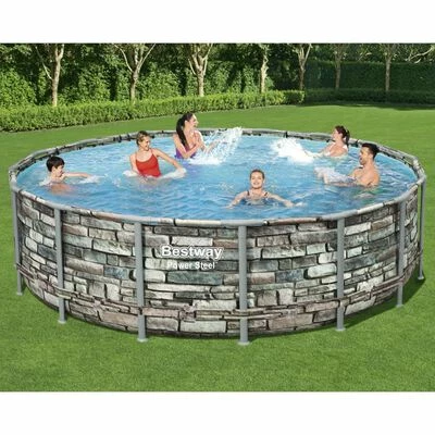 Bestway Ensemble de piscine Power Steel 488x122 cm 2 Bestway Ensemble de piscine Power Steel 488x122 cm – Image 2