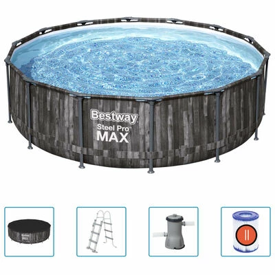 Bestway Ensemble de piscine ronde Steel Pro MAX 427x107 cm 1 Bestway Ensemble de piscine ronde Steel Pro MAX 427x107 cm