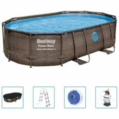 Piscine & spa Soldes Boutique 22 Bestway Ensemble de piscine Power Steel 488x305x107 cm