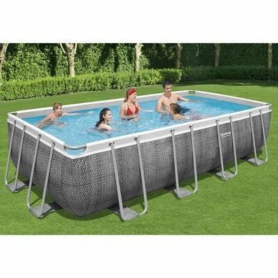 Bestway Ensemble de piscine Power Steel Rectangulaire 549x274x122 cm 2 Bestway Ensemble de piscine Power Steel Rectangulaire 549x274x122 cm – Image 2
