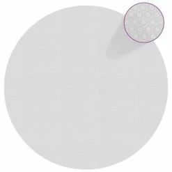 VidaXL Film solaire de piscine flottant PE 381 cm Gris