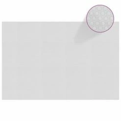 VidaXL Film solaire de piscine flottant PE 600x400 cm Gris