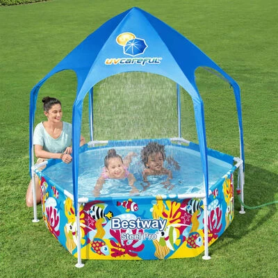 Bestway Piscine hors sol pour enfants Pro UV Careful Acier 183x51 cm 2 Bestway Piscine hors sol pour enfants Pro UV Careful Acier 183x51 cm – Image 2