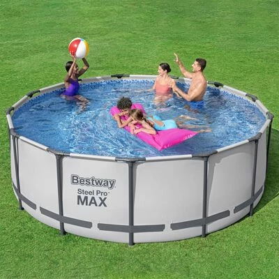 Bestway Ensemble de piscine ronde Steel Pro MAX 396x122 cm 2 Bestway Ensemble de piscine ronde Steel Pro MAX 396x122 cm – Image 2