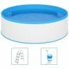 VidaXL Piscine à éclaboussures avec échelle et pompe 350x90 cm Blanc