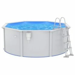 VidaXL Piscine avec échelle de sécurité 360x120 cm