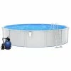 VidaXL Piscine avec pompe filtrante à sable et échelle 550x120 cm