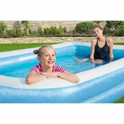 Bestway Piscine rectangulaire 305x183x46 cm Bleu 2 Bestway Piscine rectangulaire 305x183x46 cm Bleu – Image 2