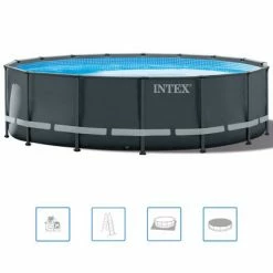 Intex Ensemble de piscine ronde Ultra XTR Frame 488 x 122 cm 26326GN -Piscine & spa Soldes Boutique image 2 91493