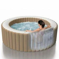 Intex Baignoire de massage à bulles Rond PureSpa