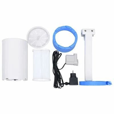 VidaXL Écumoire de piscine et pompe avec adaptateur 16 cm Plastique 2 VidaXL Écumoire de piscine et pompe avec adaptateur 16 cm Plastique – Image 2