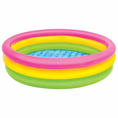 Intex Piscine gonflable Sunset 3 anneaux 114x25 cm 1 Intex Piscine gonflable Sunset 3 anneaux 114x25 cm