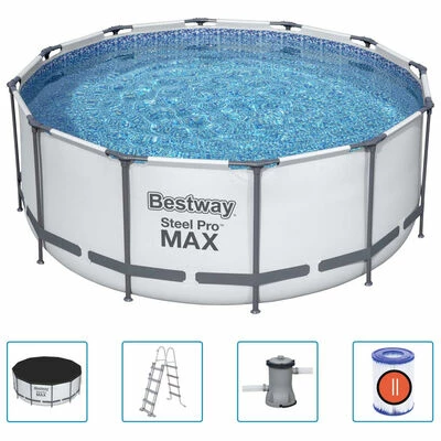 Bestway Ensemble de piscine Steel Pro MAX Rond 366x122 cm 1 Bestway Ensemble de piscine Steel Pro MAX Rond 366x122 cm