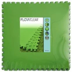 Bestway Protecteurs de plancher Flowclear 9 pcs Vert 5,47 m²
