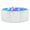 VidaXL Piscine avec parois en acier 360x120 cm Blanc