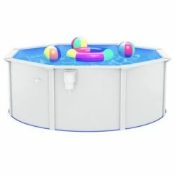 VidaXL Piscine avec parois en acier 360x120 cm Blanc