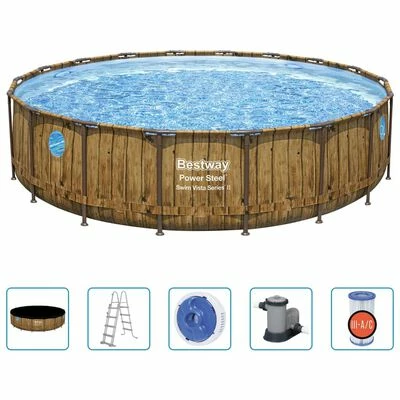 Bestway Ensemble de piscine Power Steel 549x122 cm 1 Bestway Ensemble de piscine Power Steel 549x122 cm