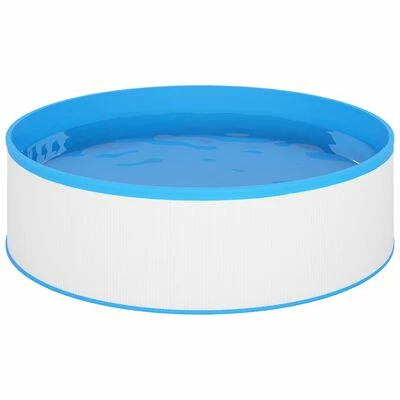 VidaXL Piscine avec écumoire suspendue et pompe 350x90 cm Blanc 3 VidaXL Piscine avec écumoire suspendue et pompe 350x90 cm Blanc – Image 3