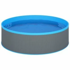 VidaXL Piscine avec écumoire suspendue et pompe 350x90 cm Gris -Piscine & spa Soldes Boutique image 3 3070801