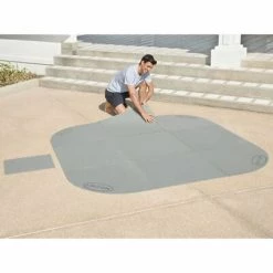 Lay-Z-Spa Bâche de sol de piscine Gris 216x216 cm 10 pcs -Piscine & spa Soldes Boutique image 3 434629