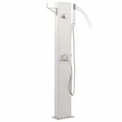 VidaXL Robinet de douche de jardin 110 cm Acier inoxydable -Piscine & spa Soldes Boutique image 3 48206