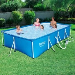 Bestway Jeu de piscine rectangulaire Steel Pro 400x211x81 cm 56424 -Piscine & spa Soldes Boutique image 3 91612