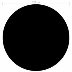 VidaXL Couverture de piscine Noir 527 cm PE -Piscine & spa Soldes Boutique image 3 92160