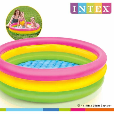 Intex Piscine gonflable Sunset 3 anneaux 114x25 cm 3 Intex Piscine gonflable Sunset 3 anneaux 114x25 cm – Image 3