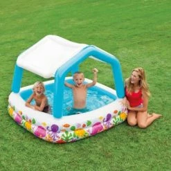 Intex Piscine à parasol gonflable 157x157x122 cm -Piscine & spa Soldes Boutique image 3 92533