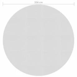 VidaXL Film solaire de piscine flottant PE 356 cm Gris -Piscine & spa Soldes Boutique image 3 92998