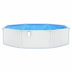 VidaXL Piscine ronde avec parois en acier 550x120 cm Blanc 8 VidaXL Piscine ronde avec parois en acier 550x120 cm Blanc -Piscine & spa Soldes Boutique image 3 93263