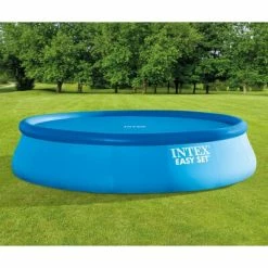 Intex Couverture solaire de piscine Bleu 470 cm Polyéthylène -Piscine & spa Soldes Boutique image 3 93302