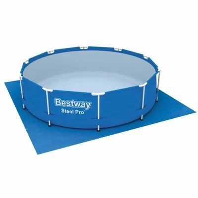 Bestway Tapis de sol pour piscine Flowclear 335x335 cm 4 Bestway Tapis de sol pour piscine Flowclear 335x335 cm – Image 4