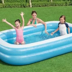 Bestway Piscine gonflable rectangulaire 262x175x51 cm Bleu et blanc -Piscine & spa Soldes Boutique image 4 92107