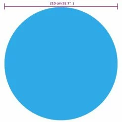 VidaXL Couverture de piscine Bleu 210 cm PE -Piscine & spa Soldes Boutique image 4 92144