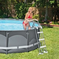 Intex Échelle de sécurité pour piscine à 3 marches 91-107 cm -Piscine & spa Soldes Boutique image 4 92560