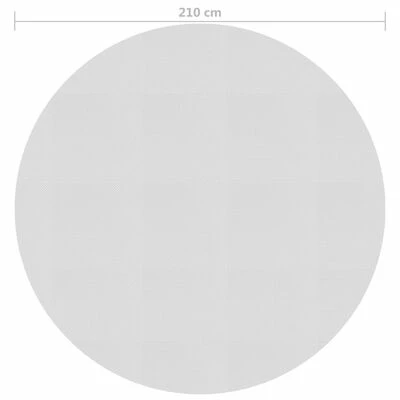 VidaXL Film solaire de piscine flottant PE 210 cm Gris 4 VidaXL Film solaire de piscine flottant PE 210 cm Gris – Image 4