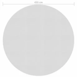 VidaXL Film solaire de piscine flottant PE 455 cm Gris -Piscine & spa Soldes Boutique image 4 93001