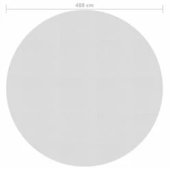 VidaXL Film solaire de piscine flottant PE 488 cm Gris 7 VidaXL Film solaire de piscine flottant PE 488 cm Gris -Piscine & spa Soldes Boutique image 4 93002