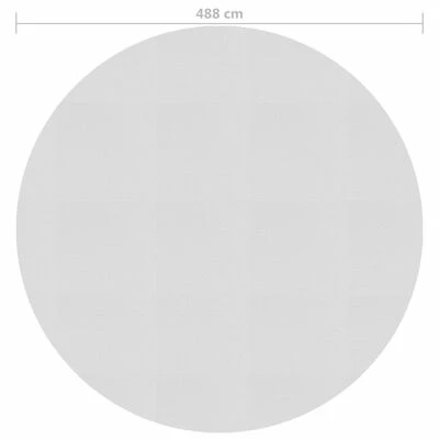 VidaXL Film solaire de piscine flottant PE 488 cm Gris 4 VidaXL Film solaire de piscine flottant PE 488 cm Gris – Image 4