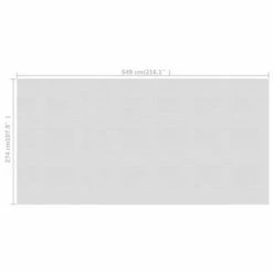 VidaXL Film solaire de piscine flottant PE 549x274 cm Gris -Piscine & spa Soldes Boutique image 4 93008