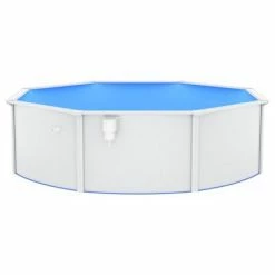 VidaXL Piscine ronde avec parois en acier 460x120 cm Blanc 9 VidaXL Piscine ronde avec parois en acier 460x120 cm Blanc -Piscine & spa Soldes Boutique image 4 93262