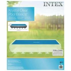 Intex Couverture solaire de piscine Bleu 716x346 cm Polyéthylène -Piscine & spa Soldes Boutique image 4 93303